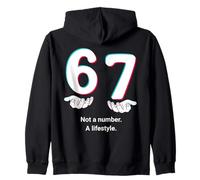 6 7 Hands Not a Number A Lifestyle Zip Hoodie