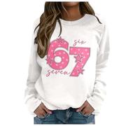 6 7 Jumper Girls 67 67 Boys' Hoodie Six Seven Cool Kids Fashion Autumn Winter Printed Hoodie Polka Dot Stretchy Material Hoodies Pullover For 9-10 years