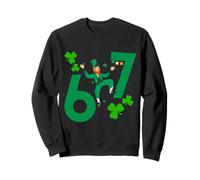 6 7 Leprechaun Bruh St Patricks Day Lucky Irish Six Seven Sweatshirt