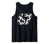 6-7 Meme Cow Cool Six-Seven Funny 67 Gen Alpha Z Tank Top