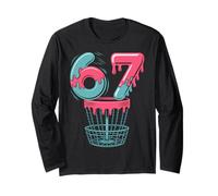 6 7 Meme Disc Golf Long Sleeve T-Shirt