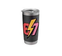 6 7 Meme Funny Math Joke Lightning Stainless Steel Insulated Tumbler