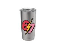6 7 Meme Funny Math Joke Lightning Stainless Steel Insulated Tumbler