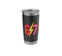 6 7 Meme Funny Math Joke Lightning Stainless Steel Insulated Tumbler