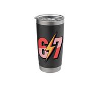 6 7 Meme Funny Math Joke Lightning Stainless Steel Insulated Tumbler