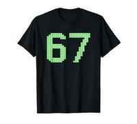 6-7 Meme Pixel Six-Seven Funny 67 Gen Z Alpha Vintage Retro T-Shirt
