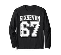 6-7 Meme Sports Uniform Cool Six-Seven Funny 67 Gen Z Alpha Long Sleeve T-Shirt