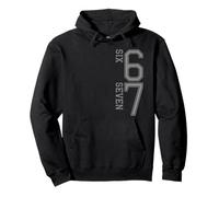 6 7 Meme Varsity Gen Alpha Slang Number 67 Six Seven Pullover Hoodie