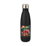 6 7, most likely to say 67, iconic meme novelty viral christmas xmas six seven, iconic trendy cool screw top lid stainless steel water bottle drinks cup water bottle refill cute fun explore travel