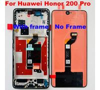 6.7"Original For Huawei Honor 200/honor 200Pro LCD Display Screen Touch Digitizer For Honor 200 ELI-AN00 /200 Pro ELP-AN00 Frame 200 Black Frame