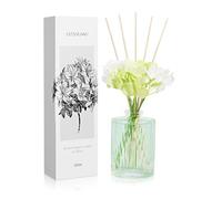 6.7 oz Forest air Reed Diffuser with 5 Rattan Sticks,200 ml Scent Diffuser for Home, Air Fresheners Long Lasting up to 50 Days,with 6 Artificial Flowers