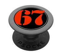 6 7 six seven gesture big numbers circle superior basketball PopSockets Adhesive PopGrip