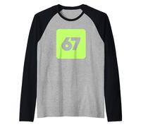 6-7, Six Seven, Internet Meme, Six Seven, Sixes and Sevens Raglan Baseball Tee