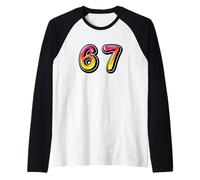 6-7, Six Seven, Internet Meme, Six Seven, Sixes and Sevens Raglan Baseball Tee