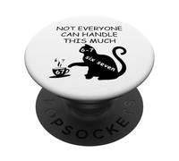 6 7 Teacher Haunted By 6-7 Cat 67 Coffee 6 7 Meme Six Seven PopSockets Adhesive PopGrip