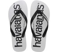 (6/7 UK, White) Havaianas Top Logomania Mens Flip Flops