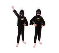 (6-7 Years, Batman) Children's Boys Hero Superman Costume Spider-Man Zorro Bat Costume Halloween Cosplay Party Costume