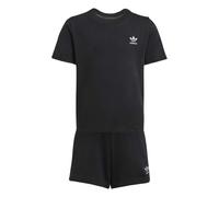 (6-7 Years, Black) Adidas Childrens/Kids Logo Cotton T-Shirt & Shorts Set