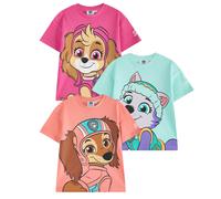 Paw Patrol Girls Character Short-Sleeved T-Shirt (Pack of 3) NS8633