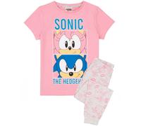 (6-7 Years, Pink/Grey) Sonic The Hedgehog Girls Pyjama Set