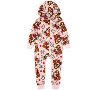 (6-7 Years, Pink) Paw Patrol Girls Skye Hooded Sleepsuit