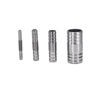 6 8 10 12 13 14 15 16 17 18 19 20 21 22 24 25-76 mm Hose Barb Equal Straight Nipple Connector 304 Stainless Steel Pipe Fitting(1pc,20mm-16mm)