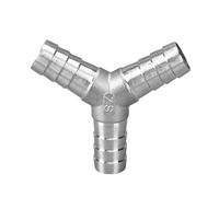 6 8 10 12 13 14 15 16 20 25 32 40 50 mm Hose Barb Elbow Corss Tee U Y Shape 2 3 4 Ways Hosetail Splitter 304 Stainless Water Gas(Y-Shape,10mm)