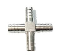 6 8 10 12 13 14 15 16 20 25 32 40 50 mm Hose Barb Elbow Corss Tee U Y Shape 2 3 4 Ways Hosetail Splitter 304 Stainless Water Gas(Corss,20mm)