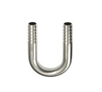 6 8 10 12 13 14 15 16 20 25 32 40 50 Mm Hose Barb Elbow Corss Tee U Y Shape 2 3 4 Ways Hosetail Splitter 304 Stainless Water Gas(U-Shape,12mm)