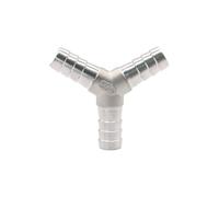 6 8 10 12 13 14 15 16 20 25 32 40mm Hose Barb Elbow Corss Tee Y Shape 2 3 4 Ways Hosetail Splitter 304 Stainless Water(Y-Shape,20MM_1PC)