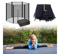 6/8/10/12/13/14/16 FT Trampoline Safety Net Bounce Replacement Safety Nets Perfect Bounce Fits Most Trampolines, Net Only, Poles Not Included(16ft-12 pole)