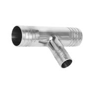 6 8 10 12 14 16 19 20 25 32 38-51mm Hose Barb Reducer Tee 3 Ways Splitter Hosetail Connector Coupler Fitting(38-16-38mm)