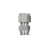 6 8 10 12 14 16 Mm 1/4 3/8 1/2 3/4 Inch OD Tube Compression Union To Push To Connect PZ 304 316 Stainless Pneumatic Air Fitting(PZ 316 A to B,6-6MM A TO B_COMPRESS TO PUSH)