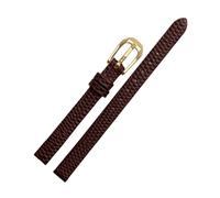 6/8/10/12/14/16mm Lizard Grain Ultra-thin Cowhide Watchband Replacement for Ladies Quartz Watch