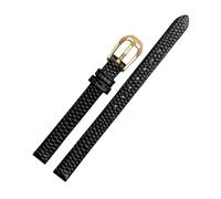 6/8/10/12/14/16mm Lizard Grain Ultra-thin Cowhide Watchband Replacement for Ladies Quartz Watch