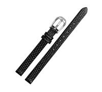 6/8/10/12/14/16mm Lizard Grain Ultra-thin Cowhide Watchband Replacement for Ladies Quartz Watch