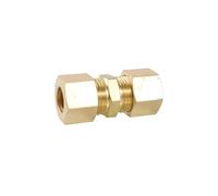 6/8/10/12/15/16-28mm Tube OD Compression Union Brass Pipe Fitting Connector Coupler(6mm Small)