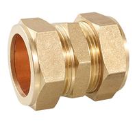 6/8/10/12/15/16-28mm Tube OD Compression Union Brass Pipe Fitting Connector Coupler for Copper Tube Air Conditioner Pipe Fitting(25mm)