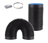 6" 8" 10" 12" 16" Dryer Vent Hose Flexible Exhaust Duct Hose | PVC Aluminum Foil Ventilation Duct For Range Hood Blower Greenhouse, Spiral Design(2m(6.6ft),180mm(7"))