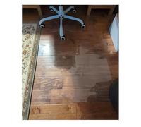 6/8/10/12/20 Ft Wide Transparent PVC Floor Mat, Clear Hardwood Floor Protector, 2mm Thick Plastic Areas Rugs for Living Room Kitchen Laundry, Easy to Clean(122x122cm)