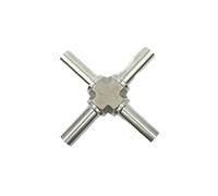 6 8 10 12 mm 1/4 3/8 1/2 3/4 Inch Auto Weld Cross 4 Ways Pipe Fitting 316L Stainless Steel BA Grade(1l2 Inch 12.7mm)