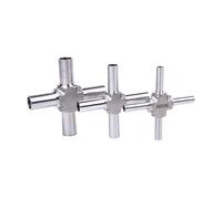 6 8 10 12 Mm 1/4 3/8 1/2 3/4 Inch Auto Weld Cross 4 Ways Pipe Fitting 316L Stainless Steel BA Grade(3l4 Inch 19.05mm)