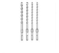 6/8/10/12 x 200mm Powerful Concrete Drill Bit Set with YG8 Alloy Tips & 40Cr Steel Body, Heavy Duty Masonry Bits for Drilling Brick Wall, Stone & Reinforced Concrete.