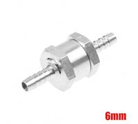 6/8/10/12mm Aluminum Alloy Check Valve for Fuel, Water, for Vapor & Air Vacuum Systems for - Nitrile Rubber Sealed, 0.2-6 Bar Working Pressure, Resistant to and Aging(8mm)