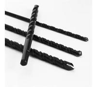 6 8 10 12mm Black Lengthen Multi-Functional Glass Drill Bit Triangle Bits Ceramic Tile Concrete Brick Metal Stainless Steel Wood 1Pcs(8mm 5pcs)