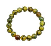 6/8/10/12mm Round Bangle Bracelet Elastic Beads Natural Stone Gifts for Women Jewelry(6mm)