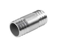 6 8 10 13 14 18 21 2225mm Hose Barb Straight Through Two-Way 304 Stainless Steel Pipe Fittings Connector Length 50mm55mm60mm65mm(32mm Barb 65mmLength)