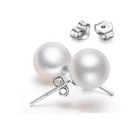 6/8/10mm White Stamp Plata Color Earrings Micro Disco Balls Crystal Stud Earring Safe To Skin Women Jewelry(10MM,C1 CZ ball)