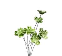 6/8/10pcs Ceramic Four-Leaf Clover Decorative Ornaments, Symbol of Luck, Hope, Faith and Love, Eternal Home Decor
