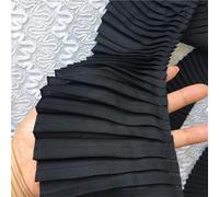 6/8/11CM Wide White Black Chiffon 3D Pleated Lace Fabric Frilled Fringed Ribbon Ruffles Trim Dress Hemline Curtains Sewing Decor